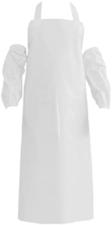ELEBOX Waterproof Oil Proof Bib Apron Utility Apron Chemical Resistant Apron - Image 5