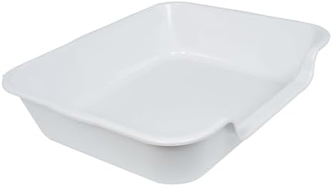 Extra Large Low Entry ABS Cat Litter Box, Light Gray, 1 Pack - Image 4