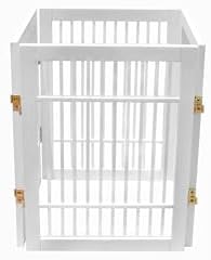 Urnporium Pet Dog Gate Freestanding, Strong Durable Folding Wooden Fence - Image 6