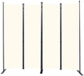 Room Divider 4 Panel-88''Wide, 6FT Room Dividers and Folding Privacy Screens by HOMSCREENER