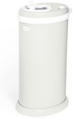 Ubbi Stainless Steel Diaper Pail, No Special Bags, Odor-Locking, Matte Oat by Unknown