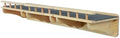 SHENGOCASE 47.2" x 11.8" Natural Wood Wall Mounted Cat Shelves by SHENGOCASE