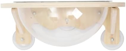Wall-Mounted Wooden Cat Space Clear Capsule, 16.5LBS Load Capacity Transparent by Unknown