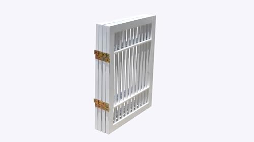 Urnporium Pet Dog Gate Freestanding, Strong Durable Folding Wooden Fence - Image 5