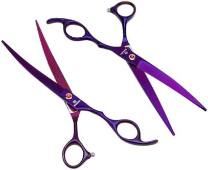 8.0 in 9CR Titanium Professional dog grooming scissors set, Grooming Scissors - Image 6