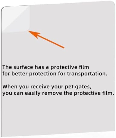 Clear Freestanding Dog Gate for Indoor Use, Pet Gates for Doorways no Drilling - Image 4