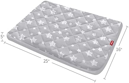 Waterproof Dog Bed Covers Replacement Lovely Grey Star Print, 16x25 Inches - Image 6