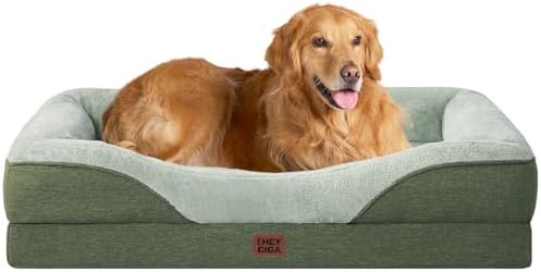 EHEYCIGA Orthopedic Dog Bed for Large Sized Dog, 45x35 Inch Large Memory Foam by EHEYCIGA