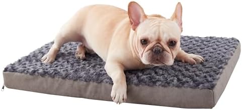 Orthopedic Memory Foam Bed for Medium Dogs, Cooling Crate Mat by ABETTERLIFEWITHPET