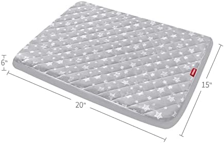 Waterproof Dog Bed Covers Replacement Lovely Grey Star Print, 15x20 Inches - Image 6