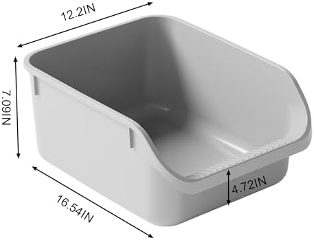 Rabbit Litter Box with Low Entry, High Back Splash Guard - Image 7