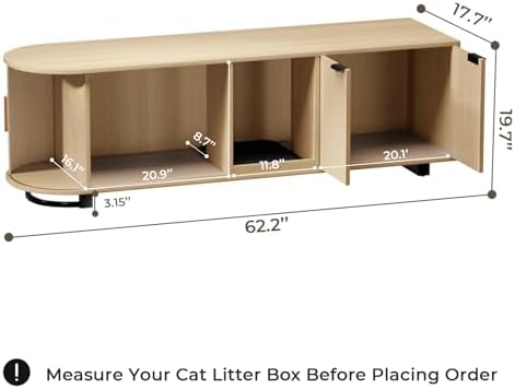 62'' Cat Litter Box Enclosure - Image 7