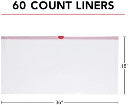 Cat Litter Box Liners 60 Count Drawstring Kitty Litty Waste Liner Clean Up - Image 3
