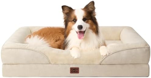 EHEYCIGA Orthopedic Dog Bed for Large Dog, Memory Foam Dog Couch by EHEYCIGA