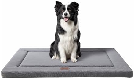 Dog Bed for Crate, Medium/Large Dogs Crate Bed, Washable Dog Beds Kennel Mat by WESTERNHOME