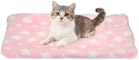 Dog Cat Bed Mat, Soft Coral Fleece Pet Cushion Pad by Unknown