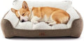 Extra Thick Orthopedic Bolster Dog Bed Medium Size Dogs by WARMREST
