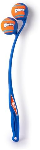 Chuckit! The Duo 22M Double Launcher Dog Toy 22", Two Medium Tennis Balls by Chuckit