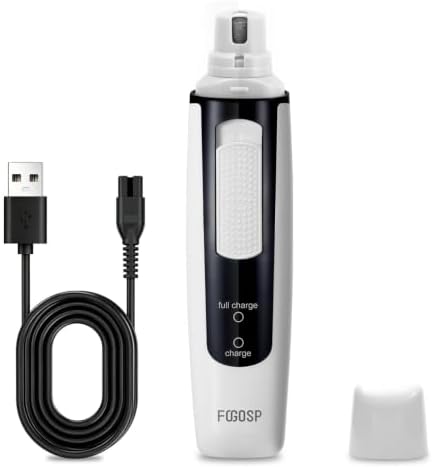 Dog Nail Grinder Professional 2-Speed Whisper-Quiet Electric Pet Nail Trimmer by FOGOSP