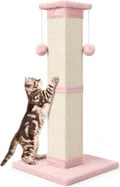 Cat Scratching Post 33 Inch Nature Sisal Cat Scratch Post by SOCATER