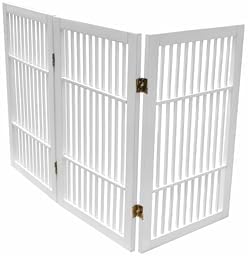 Urnporium Pet Dog Gate Freestanding, Strong Durable Folding Wooden Fence - Image 5
