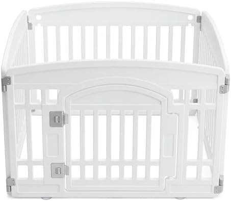 NEWBULIG Dog Playpen 24 Inch 4 Panels Plastic Pet Play Pen Fence by NEWBULIG