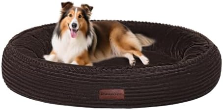 Dwanton Orthopedic Medium Dount Dog Bed, Egg-Crate Foam Round Dog Sofa by DWANTON