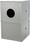 Trixie 2 Story Furniture Litter Box Enclosure, Hidden Litter Box by TRIXIE