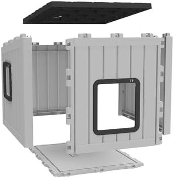 DRATO Outdoor Cat House Waterproof PP Material Feral Cat Shelter, Robust Sturdy - Image 2