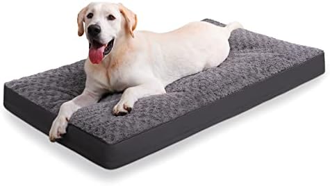KSIIA Washable Dog Bed for Crate Waterproof for Medium Dogs, 35x22 Inch by KSIIAPetProducts