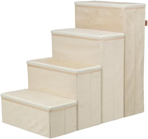 TRIXIE 4-Step Velour Pet Stairs by TRIXIE