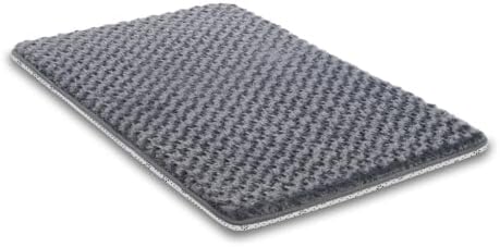 XXL Dog Bed for Crate Pad, High Resilience Foam Mat Bed, Dark Grey by WAYIMPRESS