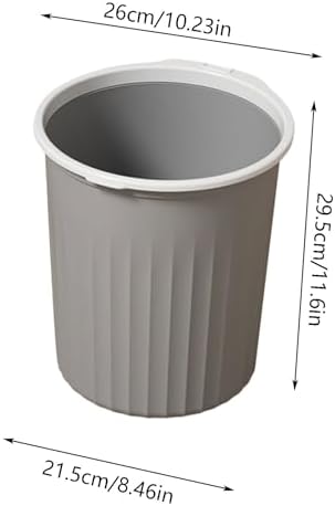 Bathroom Garbage Can, Lightweight Durable Striped Garbage Cans - Image 2