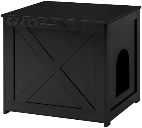 Dwanton Cat Litter Box Enclosure, Hidden Litter Box Furniture, 23.6 Inches by DWANTON