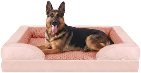 INVENHO Orthopedic Extra Large Dog Bed, XXL Waterproof Dog Sofa, Egg-Crate Foam by INVENHO