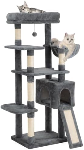54 Inches Cat Tree, Tall Cat Tower by cattree