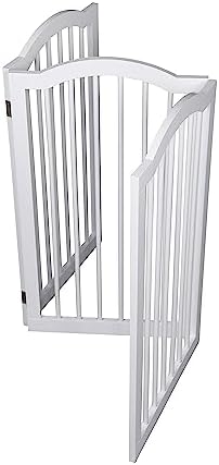 INTERNET'S BEST Arched Top Dog Gate | 3 Panel, and Porch | Portable, Extra Wide - Image 6