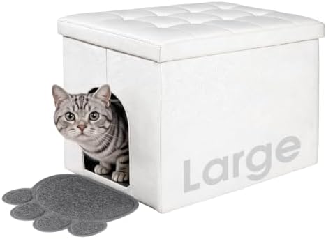 MEEXPAWS Cat Litter Box Enclosure Furniture Odor Control by PETPRODUCTS