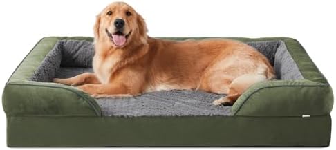 INVENHO Orthopedic Dog Beds Large Sized, XL Egg-Crate Foam Dog Couch by INVENHO