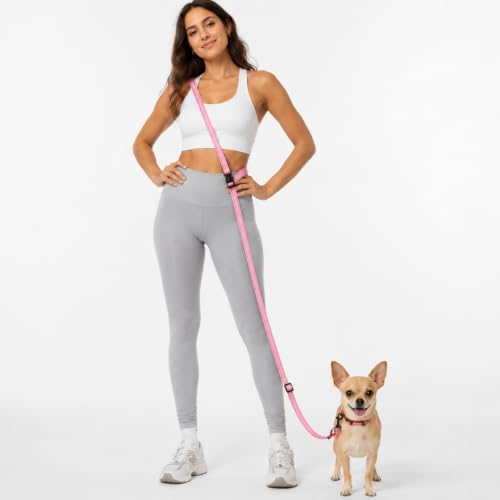 Kazazoo Hands-Free Dog Leash Adjustable Length 5-8 Ft, Waist & Crossbody Leash by Kazazoo