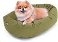 Majestic Pet 24 Inch Suede Calming Dog Bed Washable – Cozy Soft Round Dog Bed by MajesticPet