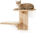 FUKUMARU Cat Wall Shelves, 2 Platform Kitten Wall Furniture, Tree Shape by FUKUMARU
