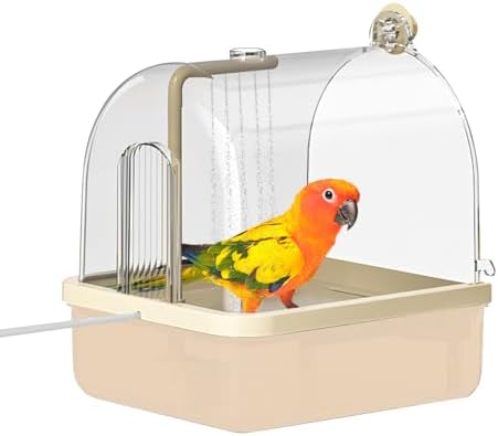 Automatic Bird Bath for Cage, Parakeet Bath by Xamanabu