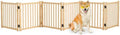 Wooden Freestanding Dog Gate Indoor by Oapety