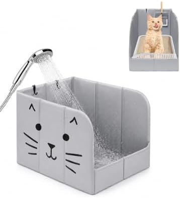 PVC Waterproof Cat Litter Box Enclosure Splash Guard by Coorganisers