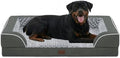 Orthopedic Dog Bed for Extra Large Dogs, Dark Grey by CasaPaw