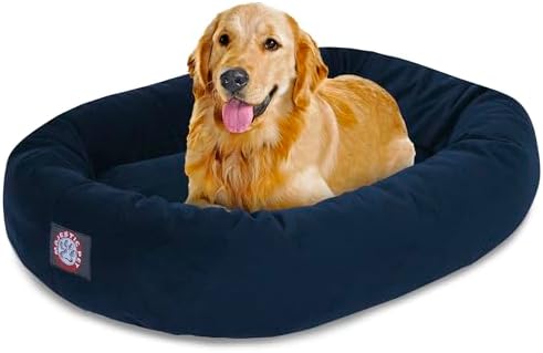 Majestic Pet Suede Calming Dog Bed, 40 Inch Large by MajesticPet