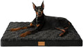 Patas Lague Orthopedic Large Dog Bed Washable Pet Crate Mat 56''X40'' Black by PatasLague