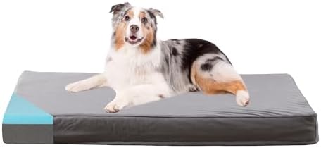 Orthopedic Memory Foam Dog Bed, Cooling Dog Beds Waterproof Pet Bed by ABETTERLIFEWITHPET