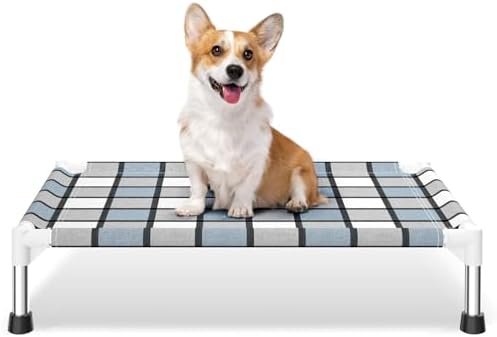 Caghash Elevated Outdoor Raised Dog Bed, Lifted Dog Cot by Unknown